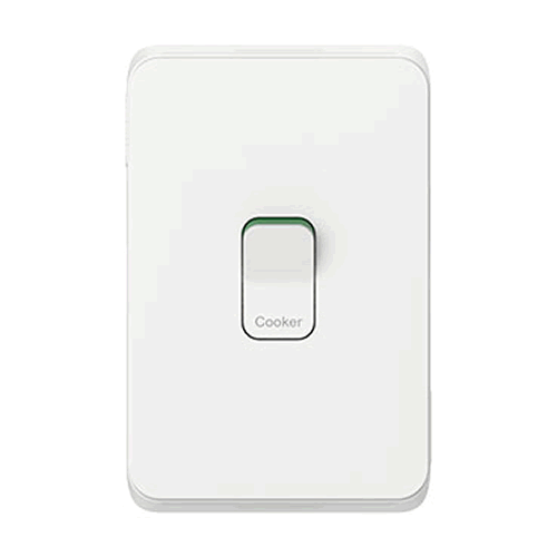 Clipsal Iconic 1G 45A Double Pole Cooking Appliance Isolator 3041D45V