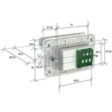 Clipsal Iconic USB Charging Station 3G - 3043HSUSBVW