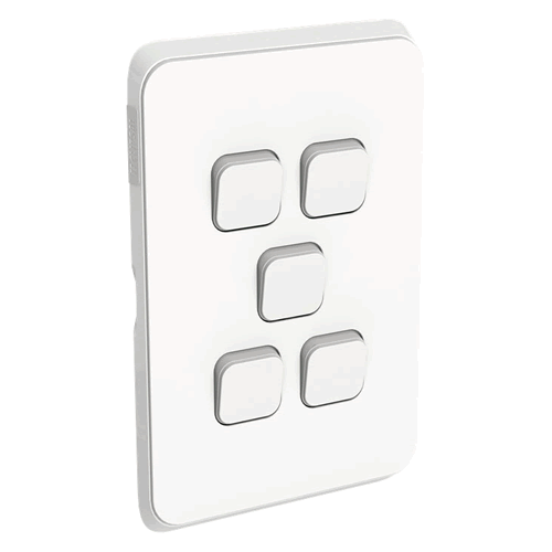 CLIPSAL Iconic Switch 5G Vivid White - 3045VAVW