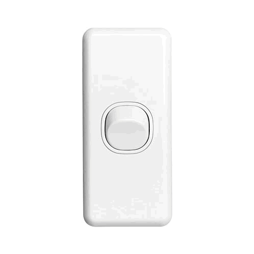 Clipsal Classic Switch Architrave 1G 10A 250V - C2030WE