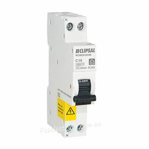 CLIPSAL RCBO 1PN 4.5kA 10A 30mA Type A ResiMAX - RCBE210/30S