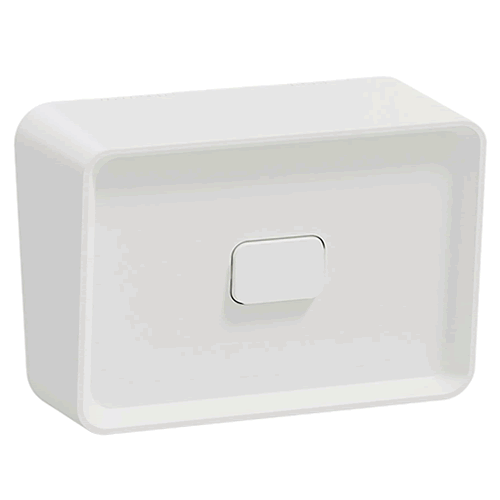 Clipsal Iconic Outdoor Switch 1G IP56 White - O3041HAXW