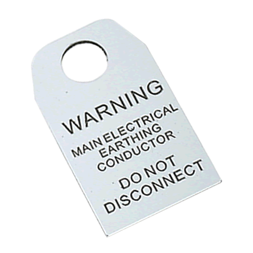 Earth Tag - Do Not Disconnect - ERT