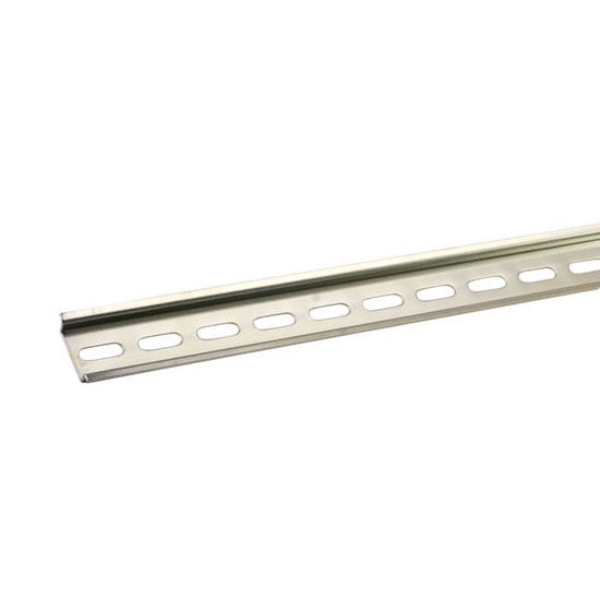 2mtr Length Slotted Din Rail Zinc Steel 35mm x 7.5mm - DINRAIL