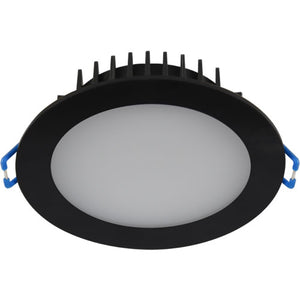 ENERGETIC 90mm LED Downlight 8W Dimmable Tricolour Black - ELA172083BK