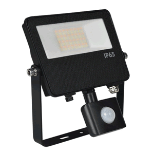 Energetic SupValite 30W LED Floodlight With PIR Sensor IP65 Tricolour Black ELA271000S