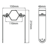 Energetic Ark Pole Mount Bracket - ELA333369