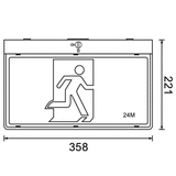 Energetic Vieway 24M Emergency LED Exit Sign - ELA393006