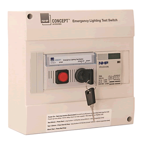 Emergency Lighting Test Button 10A Double Pole Key Switch Module