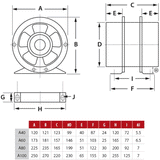 Allvent 250mm Axial Inline Fan - ALVA100