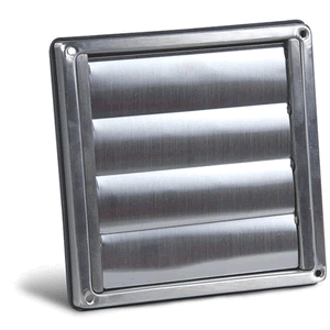 Allvent Outdoor 100mm Wall Gravity Grille (Stainless Steel) - GG100S