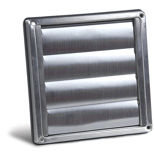 Allvent Outdoor 100mm Wall Gravity Grille (Stainless Steel) - GG100