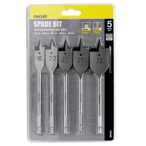 16/20/22/25/32mm Spade Bit - DBS5SET