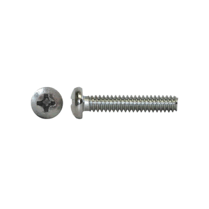 5/32" x 50mm Round Metal Thread Screw ZP 100P HMB532/50