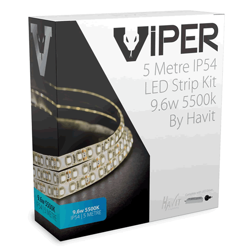 HAVIT VIPER 9.6w 5m LED Strip Kit 5500k VPR9744IP54-120-5M