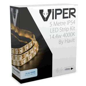 HAVIT VIPER 14.4w 5m LED Strip Kit 4000k VPR9784IP54-60-5M