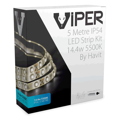 HAVIT VIPER 14.4w 5m LED Strip Kit 5500k VPR9785IP54-60-5M