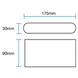 MARTEC Integra 10W Tricolour LED Up/Down Wall Light - MLXI34510W