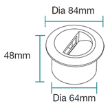 MARTEC Circa 3W Recessed LED Wall Light 3000K - MLXC33W