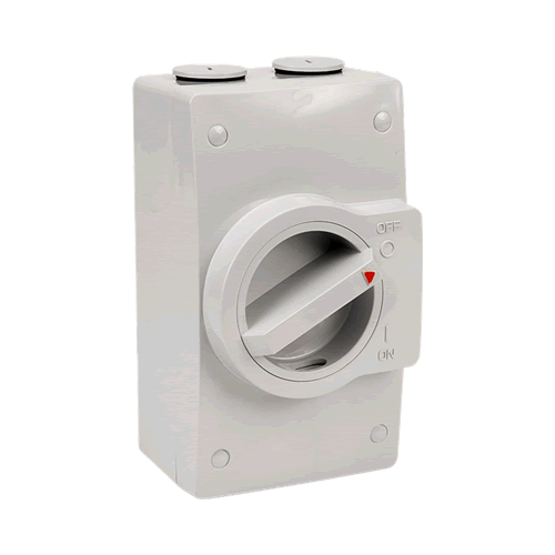 NHP NLINE 2P 40A Weatherproof Isolator Switch IP66 - NL140L