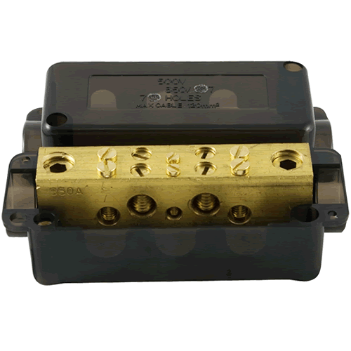 7 Hole Neutral Link 350A 500V - NL7/350