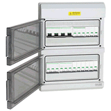 24 Pole Surface Mount Weatherproof Switchboard IP66 - SB24W