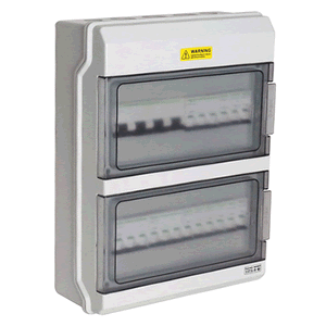 24 Pole Surface Mount Weatherproof Switchboard IP66 - SB24W