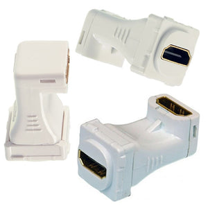 HDMI Female to HDMI Female Right Angle Insert White - MHDMI90