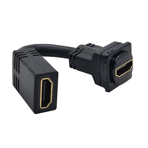 HDMI Female to HDMI Female Insert Flexible Tail Black - MHDMITB