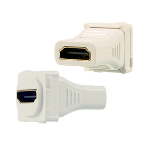 HDMI Female to HDMI Female Straight Insert White - MHDMI